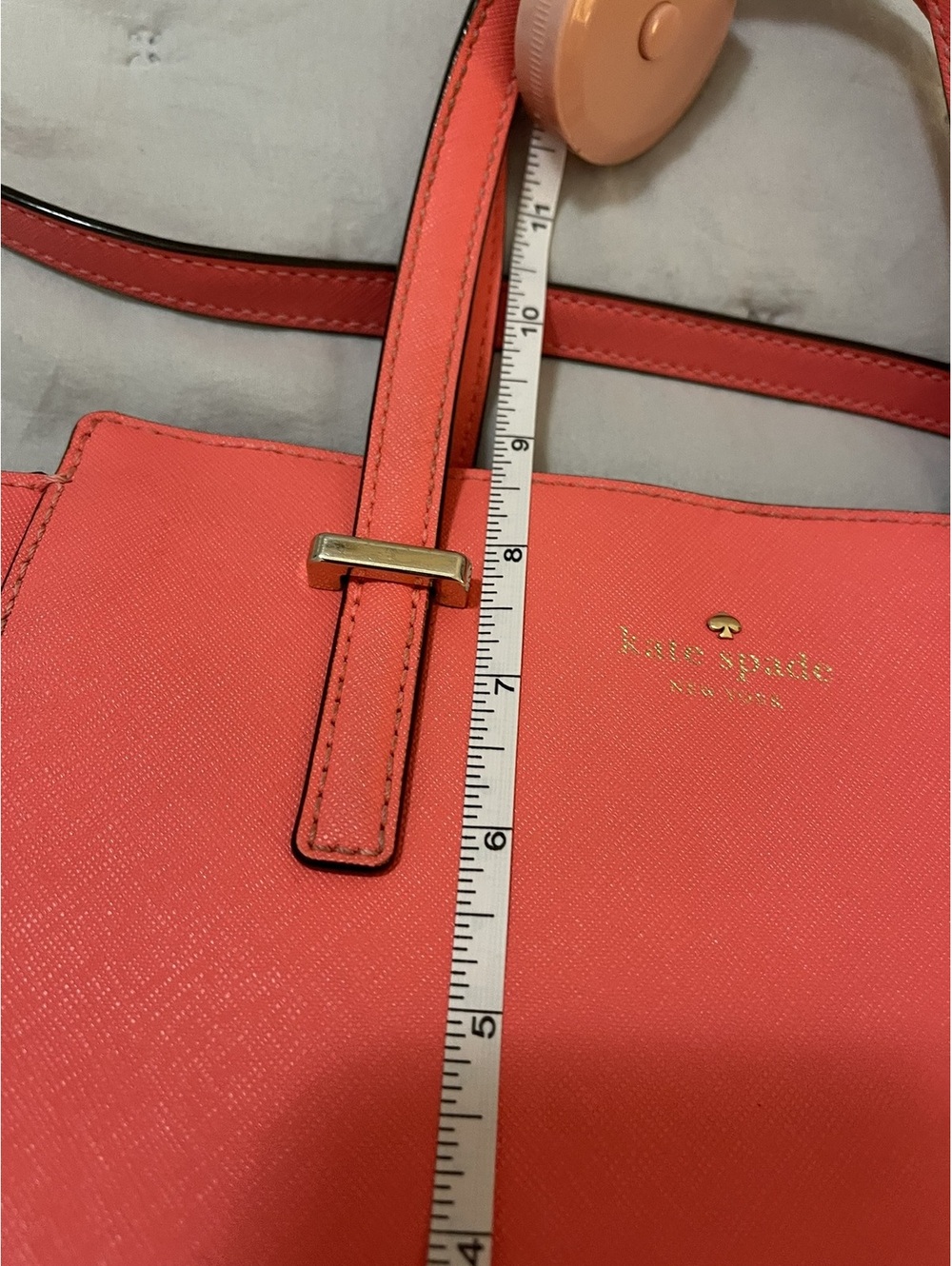 Kate Spade | Coral Saffiano Leather Satchel Crossbody - Picture 9 of 15